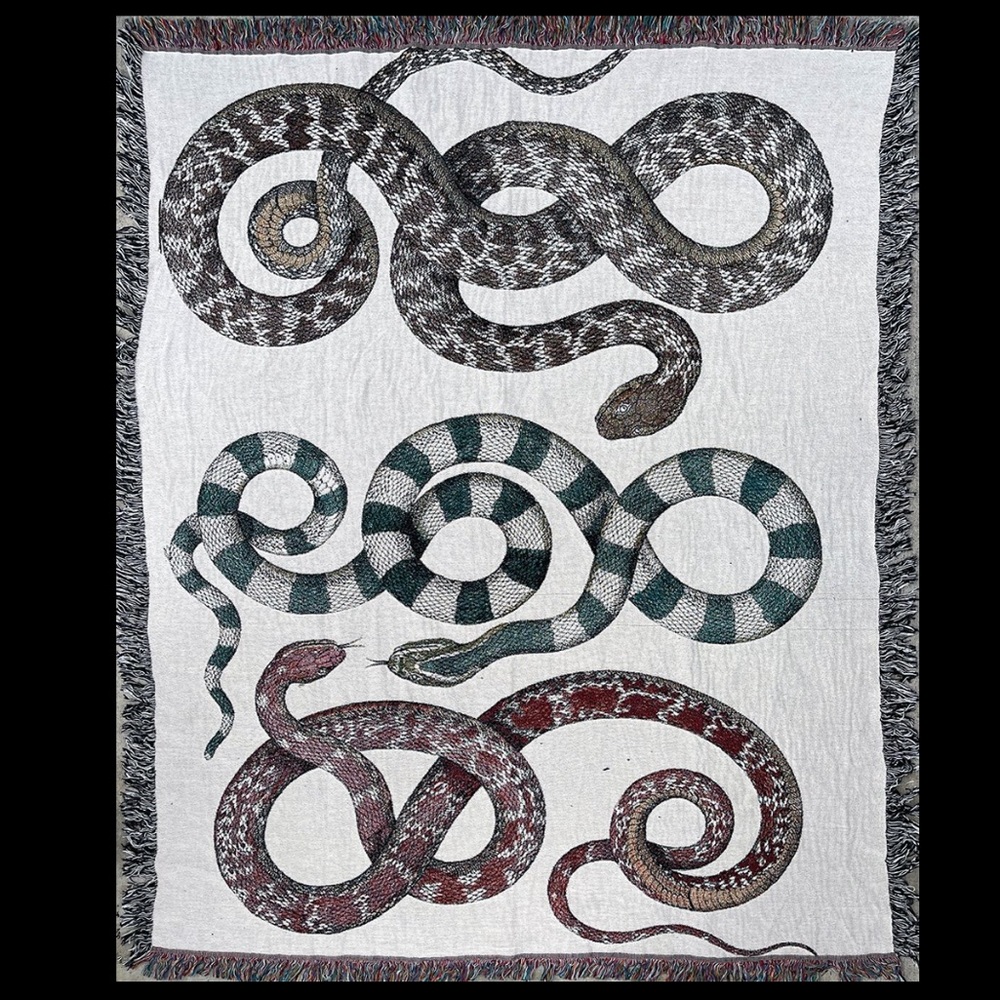 Strike Gently Snakes Blanket
